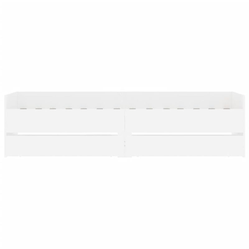 Casa si Gradina - Mobilier - Paturi si accesorii - Paturi - Cadru de pat cu sertare, alb, 100x200 cm - Infinity.ro