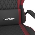 PC, gaming si accesorii - Gaming - Accesorii gaming - Scaune gaming - Scaun de gaming de masaj, negru si rosu vin, piele ecologica - Infinity.ro