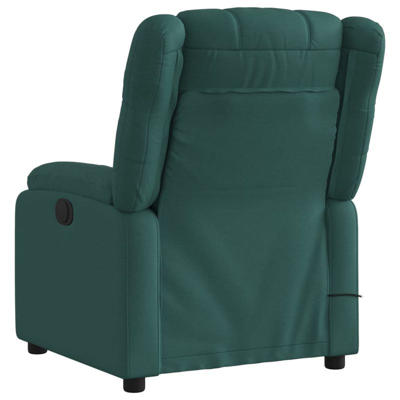 Ingrijire personala si Cosmetice - Sanatate si wellness - Articole wellness - Fotolii de masaj - Fotoliu de masaj rabatabil, verde inchis, material textil - Infinity.ro