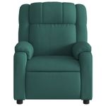 Ingrijire personala si Cosmetice - Sanatate si wellness - Articole wellness - Fotolii de masaj - Fotoliu de masaj rabatabil, verde inchis, material textil - Infinity.ro