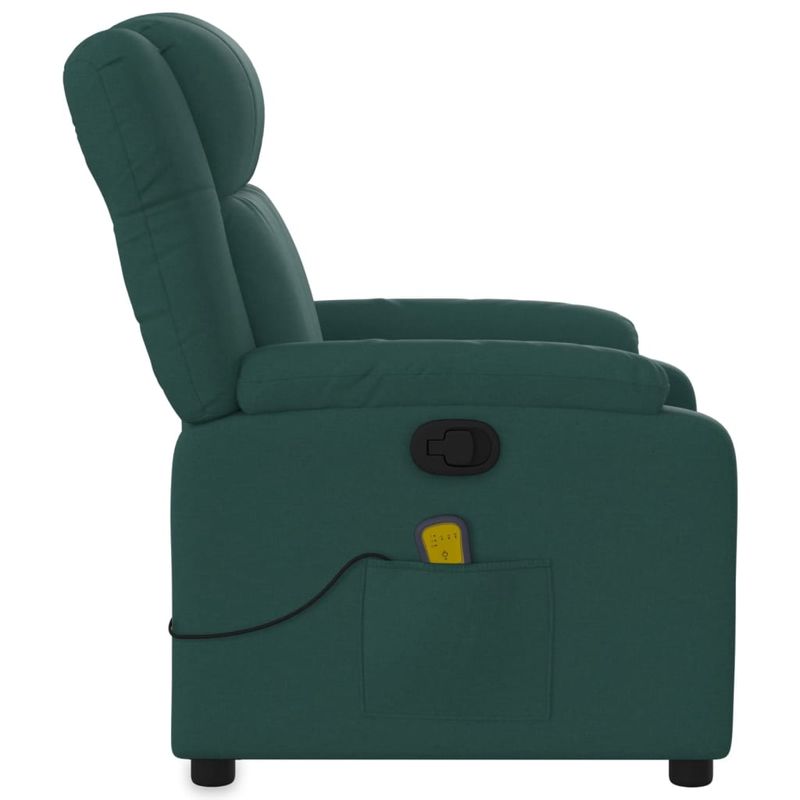 Ingrijire personala si Cosmetice - Sanatate si wellness - Articole wellness - Fotolii de masaj - Fotoliu de masaj rabatabil, verde inchis, material textil - Infinity.ro
