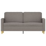 Casa si Gradina - Mobilier - Canapele si coltare - Canapele - Canapea cu 2 locuri, gri taupe, 140 cm, material textil - Infinity.ro