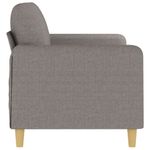Casa si Gradina - Mobilier - Canapele si coltare - Canapele - Canapea cu 2 locuri, gri taupe, 140 cm, material textil - Infinity.ro