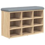 Casa si Gradina - Mobilier - Organizare si depozitare - Bancute - Banca pentru pantofi stejar sonoma 82x32x50 cm lemn prelucrat - Infinity.ro