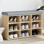 Casa si Gradina - Mobilier - Organizare si depozitare - Bancute - Banca pentru pantofi stejar sonoma 82x32x50 cm lemn prelucrat - Infinity.ro