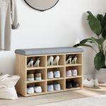 Casa si Gradina - Mobilier - Organizare si depozitare - Bancute - Banca pentru pantofi stejar sonoma 82x32x50 cm lemn prelucrat - Infinity.ro