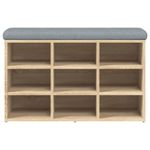 Casa si Gradina - Mobilier - Organizare si depozitare - Bancute - Banca pentru pantofi stejar sonoma 82x32x50 cm lemn prelucrat - Infinity.ro
