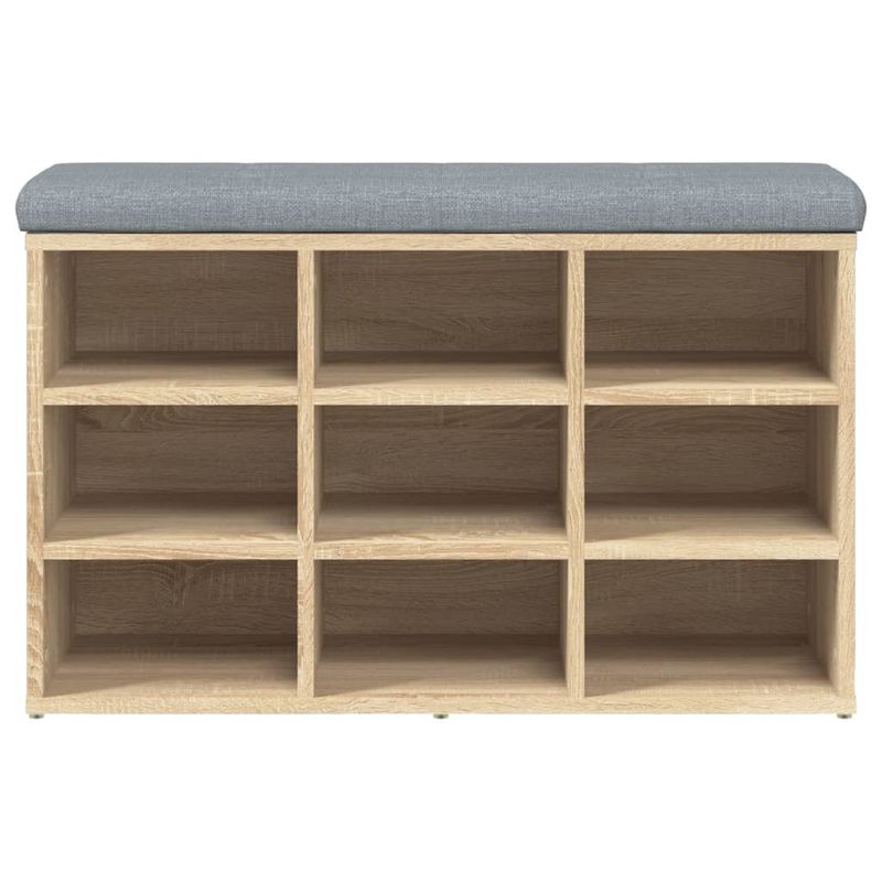 Casa si Gradina - Mobilier - Organizare si depozitare - Bancute - Banca pentru pantofi stejar sonoma 82x32x50 cm lemn prelucrat - Infinity.ro