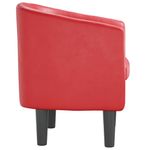 Casa si Gradina - Mobilier - Scaune si fotolii - Fotolii - Fotoliu tip cuva, rosu, piele ecologica - Infinity.ro
