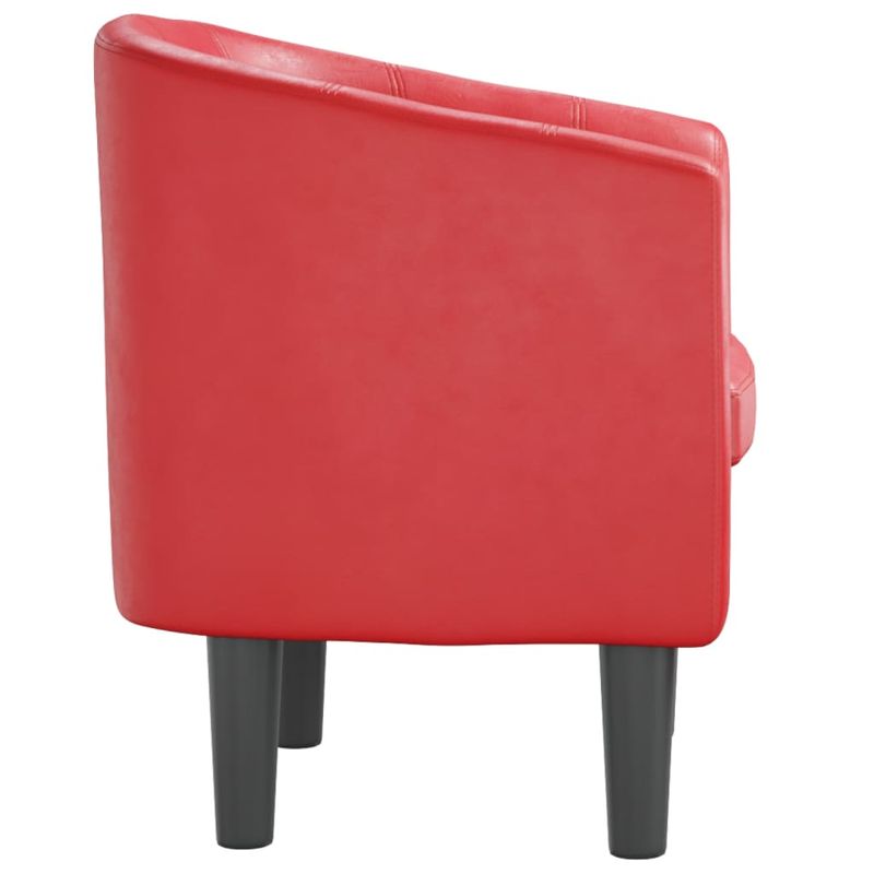 Casa si Gradina - Mobilier - Scaune si fotolii - Fotolii - Fotoliu tip cuva, rosu, piele ecologica - Infinity.ro
