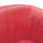Casa si Gradina - Mobilier - Scaune si fotolii - Fotolii - Fotoliu tip cuva, rosu, piele ecologica - Infinity.ro