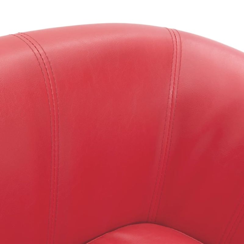 Casa si Gradina - Mobilier - Scaune si fotolii - Fotolii - Fotoliu tip cuva, rosu, piele ecologica - Infinity.ro