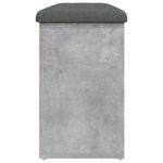 Casa si Gradina - Mobilier - Organizare si depozitare - Bancute - Banca de pantofi, gri beton, 102x32x50 cm, lemn prelucrat, - Infinity.ro