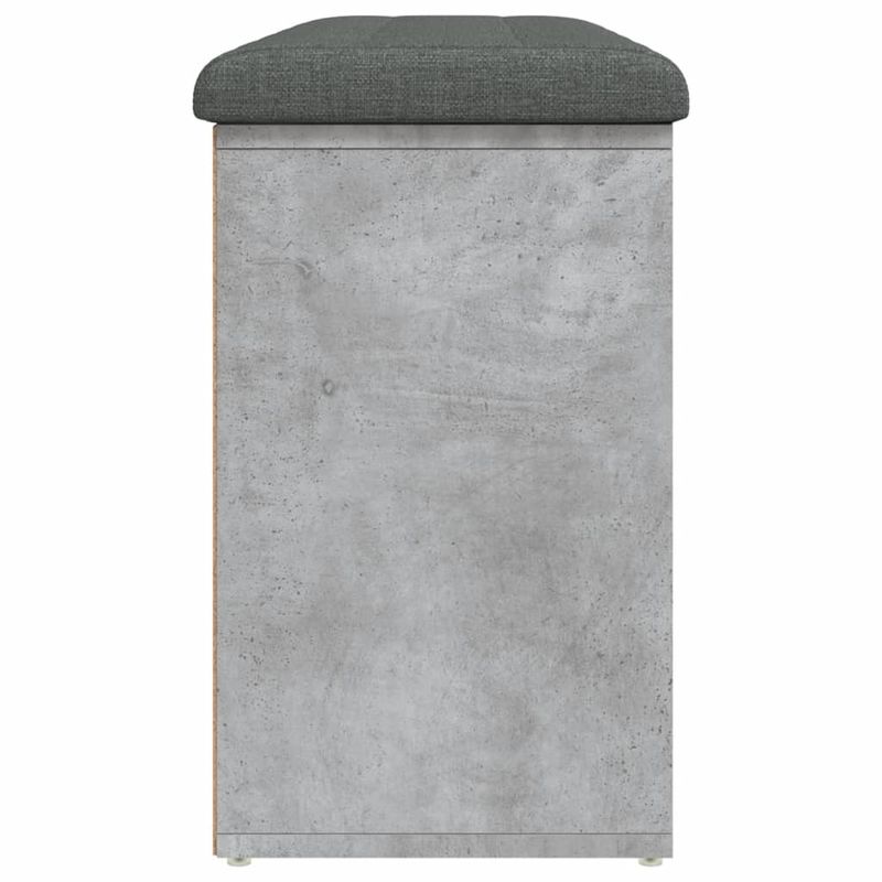Casa si Gradina - Mobilier - Canapele si coltare - Banchete - Banca de pantofi, gri beton, 102x32x50 cm, lemn prelucrat - Infinity.ro