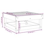 Casa si Gradina - Gradina si terasa - Mobilier exterior - Canapele si fotolii gradina - Taburet de gradina, lemn de pin impregnat - Infinity.ro