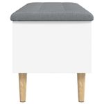 Casa si Gradina - Mobilier - Canapele si coltare - Banchete - Banca de depozitare, alb , 102x42x46 cm, lemn prelucrat - Infinity.ro