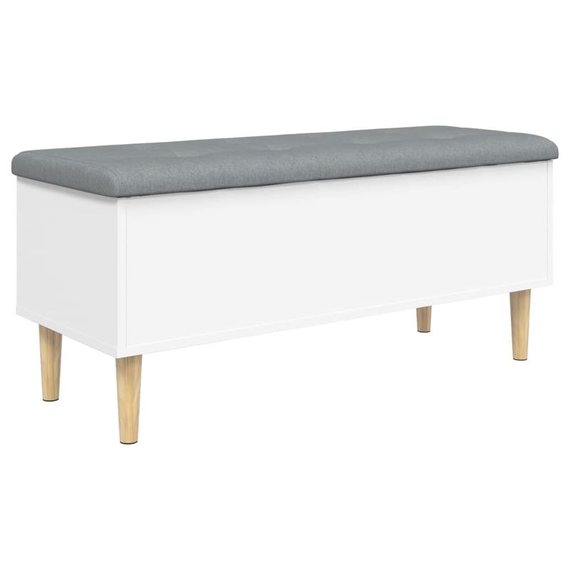 Casa si Gradina - Mobilier - Canapele si coltare - Banchete - Banca de depozitare, alb , 102x42x46 cm, lemn prelucrat - Infinity.ro
