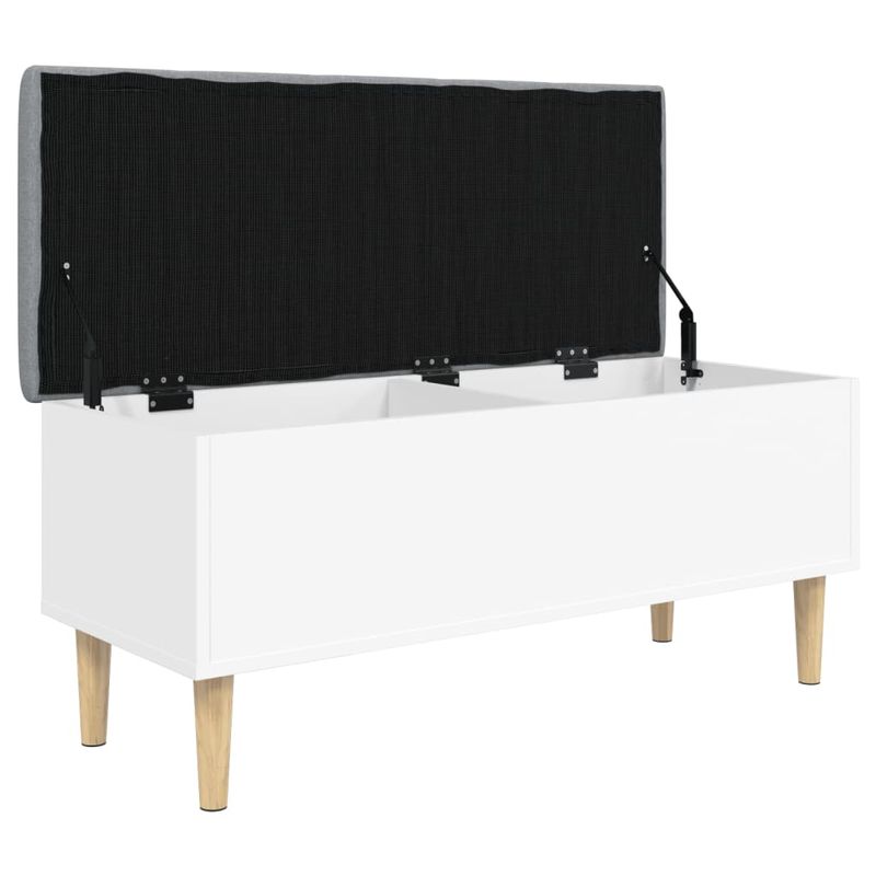 Casa si Gradina - Mobilier - Canapele si coltare - Banchete - Banca de depozitare, alb , 102x42x46 cm, lemn prelucrat - Infinity.ro