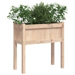 Casa si Gradina - Gradinarit si plante - Plante si ghivece - Ghivece si suporturi - Jardinier de gradina cu picioare, 70x31x70cm, lemn masiv de pin - Infinity.ro