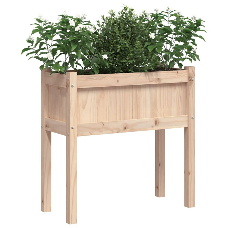 Casa si Gradina - Gradinarit si plante - Plante si ghivece - Ghivece si suporturi - Jardinier de gradina cu picioare, 70x31x70cm, lemn masiv de pin - Infinity.ro