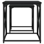 Casa si Gradina - Mobilier - Mese si birouri - Masute de cafea - Mese suprapuse de cafea, 2 buc, negru, lemn prelucrat - Infinity.ro