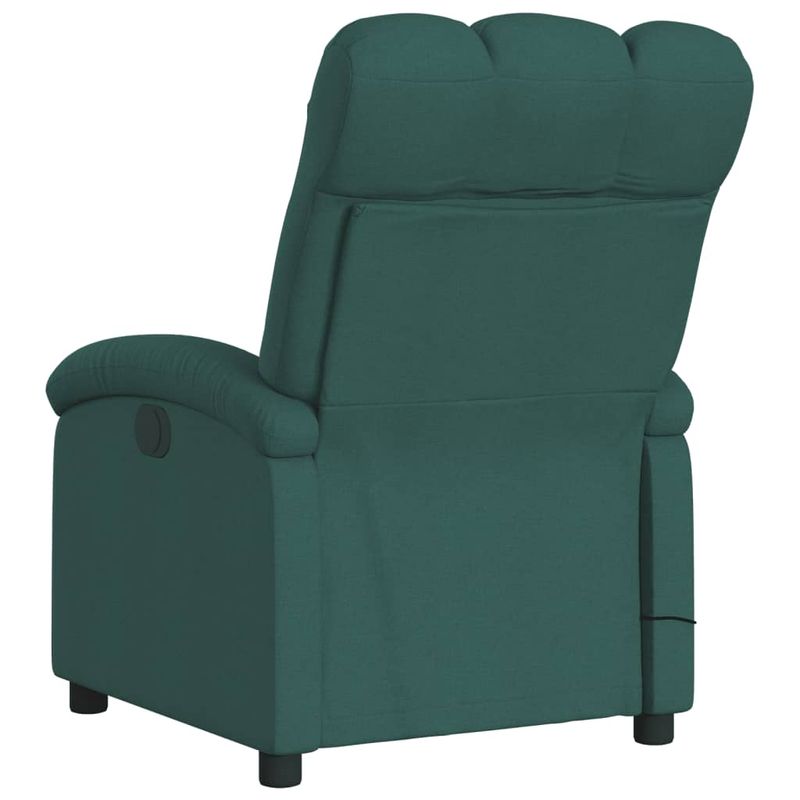 Ingrijire personala si Cosmetice - Sanatate si wellness - Articole wellness - Fotolii de masaj - Fotoliu electric de masaj rabatabil, verde inchis, textil - Infinity.ro