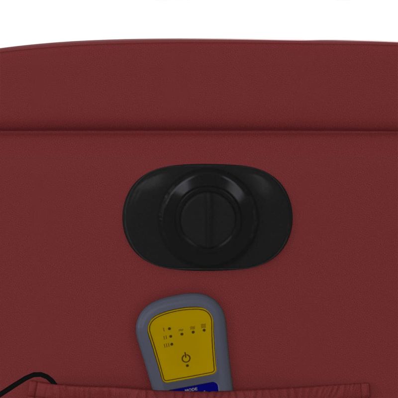 Ingrijire personala si Cosmetice - Sanatate si wellness - Articole wellness - Fotolii de masaj - Fotoliu de masaj electric rabatabil, rosu vin, piele ecologica - Infinity.ro