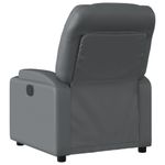 Casa si Gradina - Mobilier - Scaune si fotolii - Fotolii - Fotoliu rabatabil electric, gri, piele ecologica - Infinity.ro