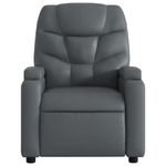 Casa si Gradina - Mobilier - Scaune si fotolii - Fotolii - Fotoliu rabatabil electric, gri, piele ecologica - Infinity.ro