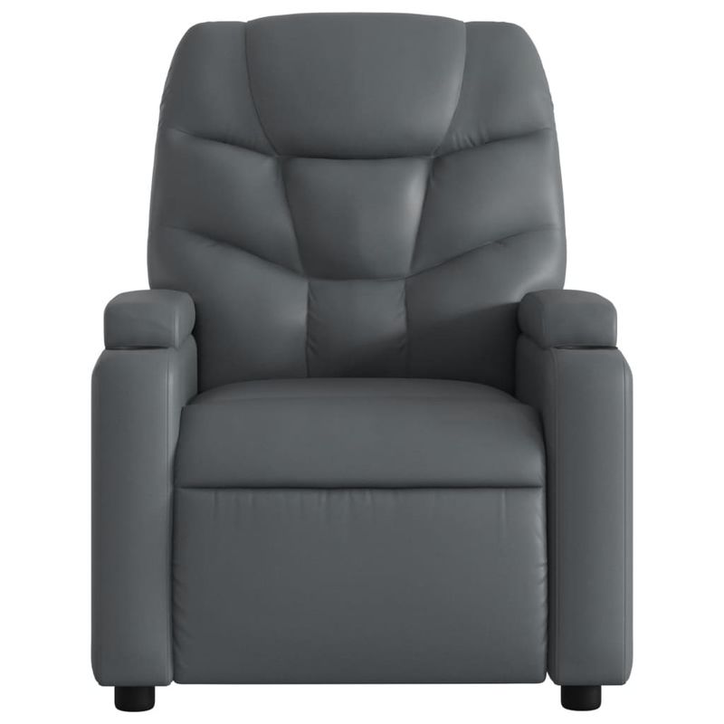 Casa si Gradina - Mobilier - Scaune si fotolii - Fotolii - Fotoliu rabatabil electric, gri, piele ecologica - Infinity.ro