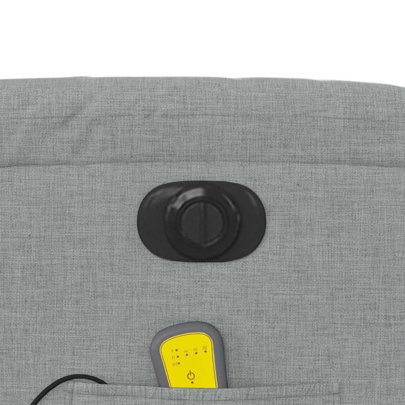 Ingrijire personala si Cosmetice - Sanatate si wellness - Articole wellness - Fotolii de masaj - Fotoliu electric de masaj rabatabil, gri deschis, microfibra - Infinity.ro