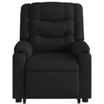 Ingrijire personala si Cosmetice - Sanatate si wellness - Articole wellness - Fotolii de masaj - Fotoliu rabatabil de masaj, cu ridicare, negru, material textil - Infinity.ro