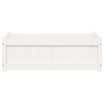 Casa si Gradina - Gradinarit si plante - Plante si ghivece - Ghivece si suporturi - Jardiniera de gradina, alb, 90x31x31 cm, lemn masiv de pin - Infinity.ro