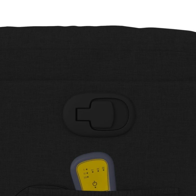 Ingrijire personala si Cosmetice - Sanatate si wellness - Articole wellness - Fotolii de masaj - Fotoliu rabatabil de masaj, cu ridicare, negru, material textil - Infinity.ro