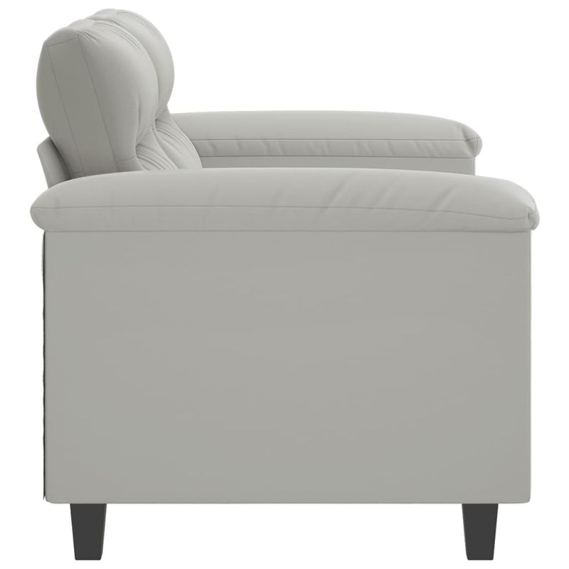 Casa si Gradina - Mobilier - Canapele si coltare - Canapele - Canapea cu 2 locuri, gri deschis, 120 cm, tesatura microfibra - Infinity.ro