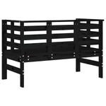 Casa si Gradina - Gradina si terasa - Mobilier exterior - Bancute de gradina - Banca de gradina, negru, 111,5x53x71 cm, lemn masiv de pin - Infinity.ro