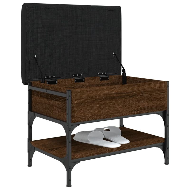 Casa si Gradina - Mobilier - Organizare si depozitare - Bancute - Banca de pantofi, stejar maro, 62x42x45 cm, lemn prelucrat - Infinity.ro