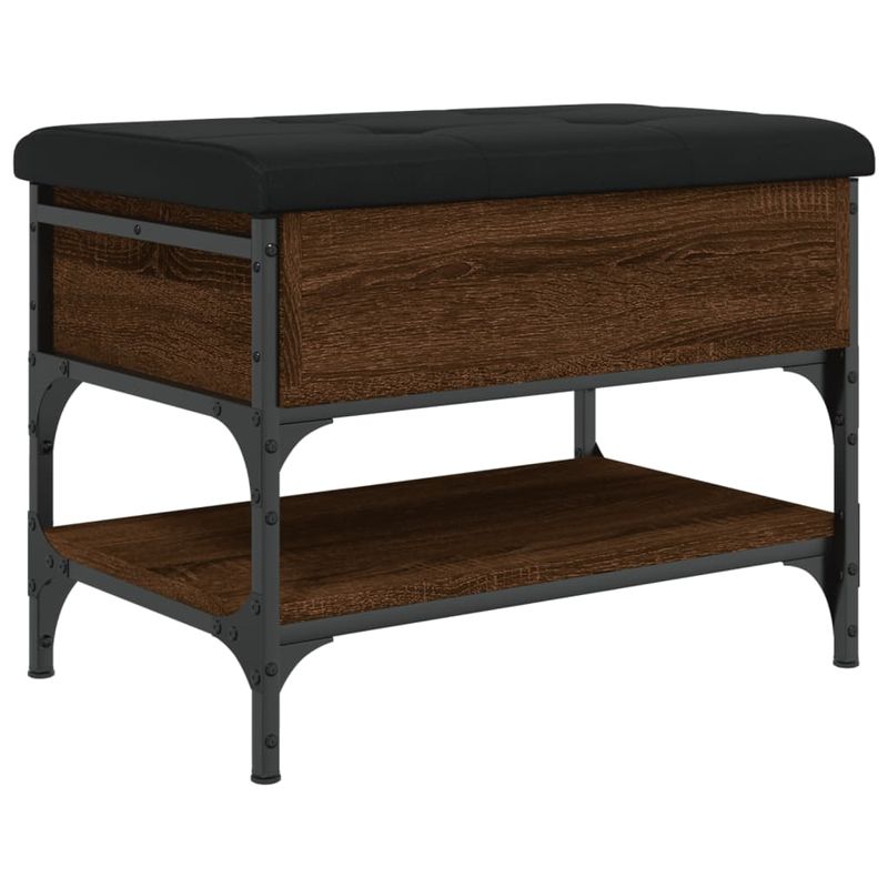 Casa si Gradina - Mobilier - Organizare si depozitare - Bancute - Banca de pantofi, stejar maro, 62x42x45 cm, lemn prelucrat - Infinity.ro