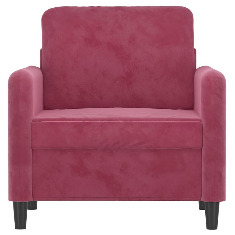 Casa si Gradina - Mobilier - Canapele si coltare - Canapele - Canapea de o persoana, rosu vin, 60 cm, catifea - Infinity.ro