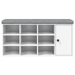 Casa si Gradina - Mobilier - Organizare si depozitare - Bancute - Banca de pantofi, alb, 102x32x50 cm, lemn prelucrat - Infinity.ro