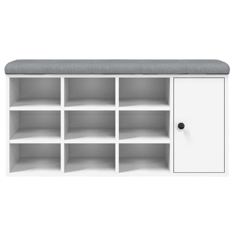 Casa si Gradina - Mobilier - Organizare si depozitare - Bancute - Banca de pantofi, alb, 102x32x50 cm, lemn prelucrat - Infinity.ro
