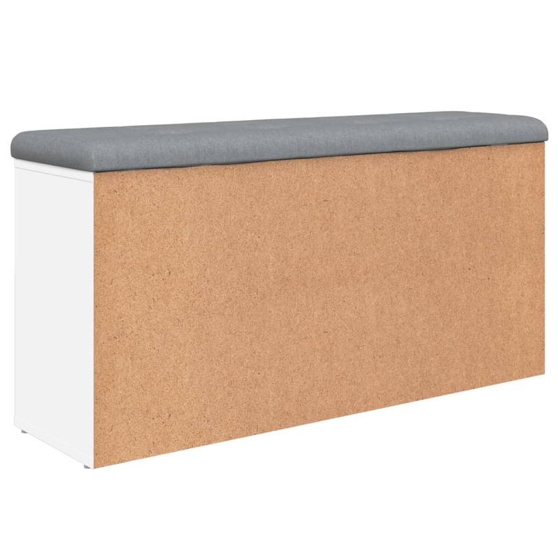 Casa si Gradina - Mobilier - Organizare si depozitare - Bancute - Banca de pantofi, alb, 102x32x50 cm, lemn prelucrat - Infinity.ro