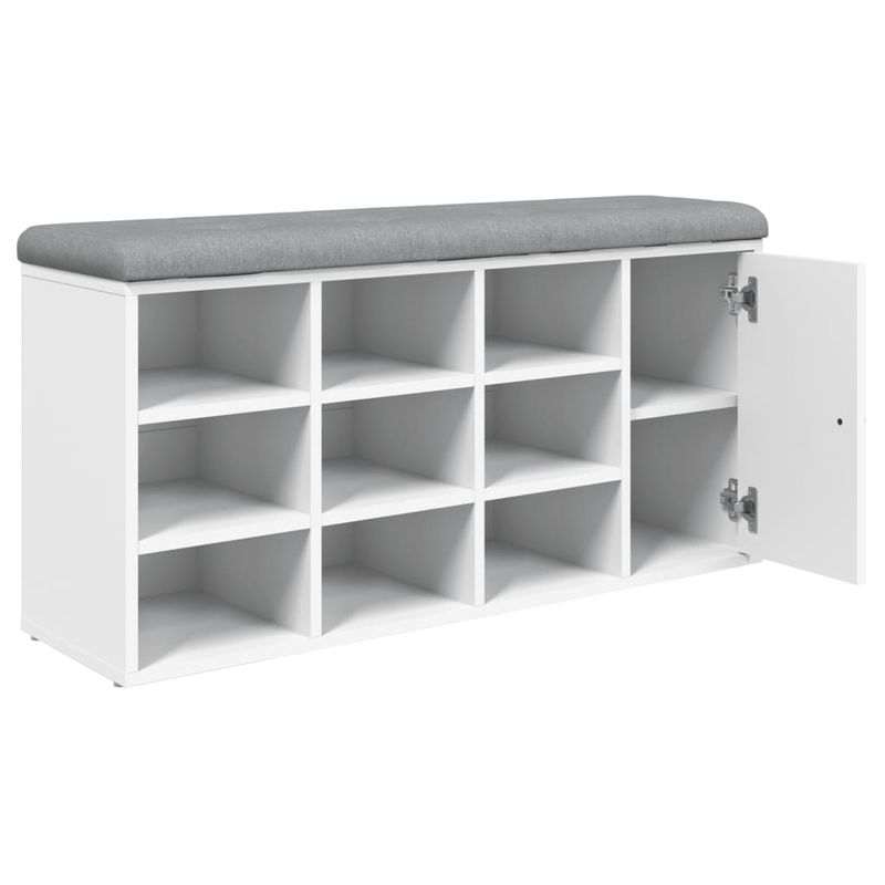 Casa si Gradina - Mobilier - Organizare si depozitare - Bancute - Banca de pantofi, alb, 102x32x50 cm, lemn prelucrat - Infinity.ro