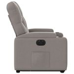Casa si Gradina - Mobilier - Scaune si fotolii - Fotolii - Fotoliu electric rabatabil cu ridicare, gri taupe, textil - Infinity.ro