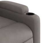 Casa si Gradina - Mobilier - Scaune si fotolii - Fotolii - Fotoliu electric rabatabil cu ridicare, gri taupe, textil - Infinity.ro