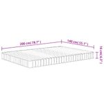 Casa si Gradina - Mobilier - Saltele si somiere - Saltele - Saltea din spuma, fermitate medie moale, 140x200 cm - Infinity.ro