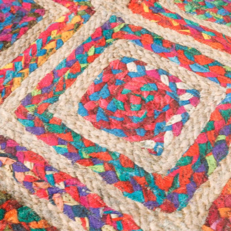 Casa si Gradina - Textile si covoare - Covoare - Covoare casa - Covor lavabil, multicolor, diametru 120 cm, anti-alunecare, multicolor - Infinity.ro
