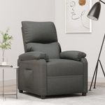 Casa si Gradina - Mobilier - Scaune si fotolii - Fotolii - Fotoliu rabatabil, gri inchis, material textil - Infinity.ro