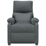 Casa si Gradina - Mobilier - Scaune si fotolii - Fotolii - Fotoliu rabatabil, gri inchis, material textil - Infinity.ro