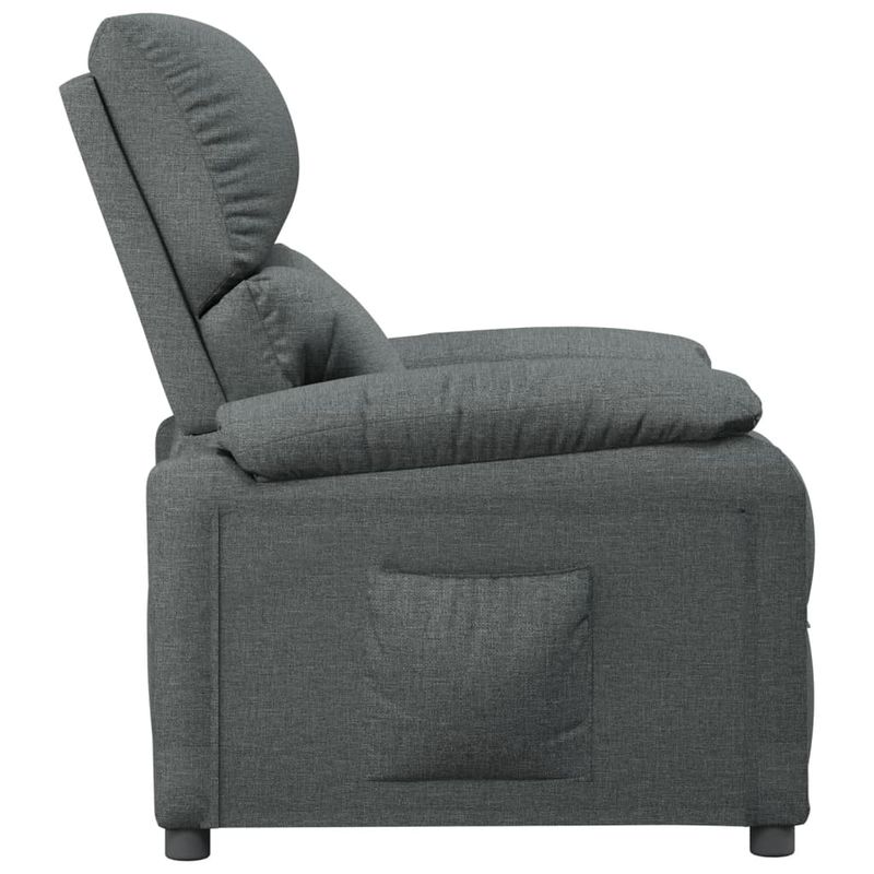 Casa si Gradina - Mobilier - Scaune si fotolii - Fotolii - Fotoliu rabatabil, gri inchis, material textil - Infinity.ro